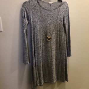 Gray tunic dress